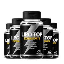 5 Potes Lipo Top Original 60 Cápsulas