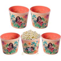 5 Potes para Pipoca Balde Moana Lembrancinha Sacola Surpresa 5 Potes para Pipoca Balde Moana Lembrancinha Sacola Surpresa