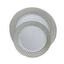 5 Pratos Refeição 26cm Descartáveis de Luxo Plástico 5 Pratos Refeição 26cm Descartáveis de Luxo Plástico