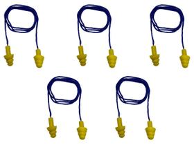 5 Protetores Auditivos Copolímero Tipo Plug 12 dB - Ledan