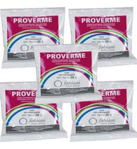 5 Proverme Vermífugo 28g Aves, Suínos, Bovinos, Equinos 5 Proverme Vermífugo 28g Aves, Suínos, Bovinos, Equinos