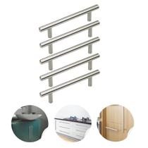 5 Puxador em Aço Inox 192mm Para Móveis Gaveta Porta Armário 5 Puxador em Aço Inox 192mm Para Móveis Gaveta Porta Armário