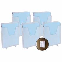 5 Quadro De Avisos Expositor Revistas Tamanho A4 Rígido Dello