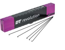 5 Raio Dt Swiss Revolution 2.0/1.5/2.0 Preto Sem Niples