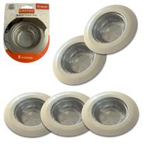 5 Ralo Ralinho Cesto Pia De Cozinha Tanque Inox 11.4cm