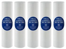 5 Refil Cartucho Polipropileno 10x2.1/2 Hydronix 5 Micras