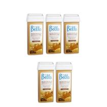 5 Refil Cera Depilatória Própolis Mel Depil Bella 100g 5 Refil Cera Depilatória Própolis Mel Depil Bella 100g