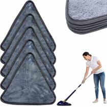 5 Refis Mop Esfregão Triangular Microfibra Premium Pano Lavável Alta Absorção 5 Refis Mop Esfregão Triangular Microfibra Premium Pano Lavável Alta Absorção