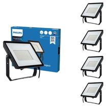 5 Refletor Led 200w Philips 6500k IP65 Bivolt Alumínio PT