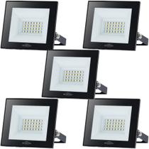 5 REFLETOR LED AMARELO 3000K PLAY 50WATTS IP66 ALUMINIO Bivolt 110/220V BLUMENAU ILUMINAÇÃO