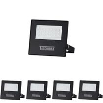 5 Refletor Taschibra Tr Led Slim 20W Preto Bivolt Luz Verde 5 Refletor Taschibra Tr Led Slim 20W Preto Bivolt Luz Verde