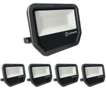 5 Refletores Floodlight Ledvance Preto 3000k 5500m 50w BIV IP65 Pfm