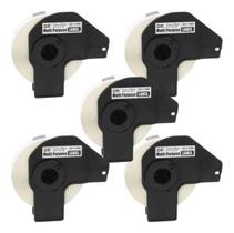 5 Rolo Etiqueta Compativel Uso Brother Dk-1204 C/suporte 17x