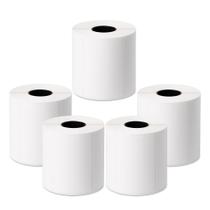5 Rolo Etiqueta Térmica Adesiva 75x100mm 500 Uni Escritórios Impressora Argox e Zebra Dispensa Ribbon