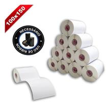 5 Rolos Etiqueta 10x15 100x150 Couche Serrilha E-commerce Co