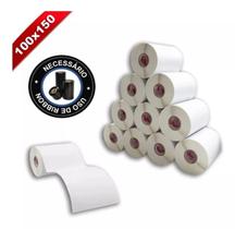 5 Rolos Etiqueta 10x15 100x150 Couche Serrilha Zebra Elgin 5 Rolos Etiqueta 10x15 100x150 Couche Serrilha Zebra Elgin