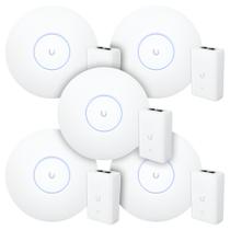 5 Roteadores Wi-Fi 6 Access Point 3.0 Gbps + 5 Injetores PoE+ 5 U6+ Ubiquiti C/ 5 Fontes 48V 30W 5 Roteadores Wi-Fi 6 Access Point 3.0 Gbps + 5 Injetores PoE+ 5 U6+ Ubiquiti C/ 5 Fontes 48V 30W