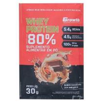 5 Sache Dose Whey Protein Growth Chocolate Amendoim Dia Dia