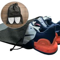 5 Saco Porta Sapato Grande Tenis Salto TNT Visor 33x43 Pt