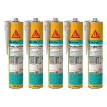 5 Selante Sikaflex Construction Branco Cartucho 300ml Sika