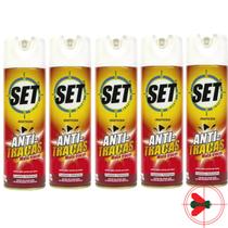 5 Set Inset Anti Traças De Roupas Tapetes E Biblioteca 300ml