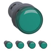 5 Sinaleiro 22mm Led Verde 110vca - Xa2evf3lc Schneider