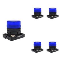 5 Sinaleiro LED Steck Luminoso Azul SLLSL4 Max Botton
