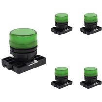 5 Sinaleiro LED Steck Luminoso Verde 12V - 380V SLLSL2 5 Sinaleiro LED Steck Luminoso Verde 12V - 380V SLLSL2