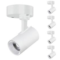 5 Spot Direcionável Sobrepor 7w Branco Bivolt 6500k Foxlux