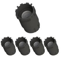 5 Spot Embutido Preto Gravity No Frame AR111 Save Energy