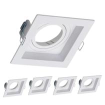 5 Spot Embutido Quadrado Recuado MR11 GU10 Save Energy