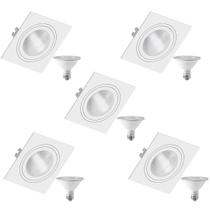 5 Spot Embutir Face Plana PAR30 + Lâmpada LED 10W 3000K E27 5 Spot Embutir Face Plana PAR30 + Lâmpada LED 10W 3000K E27