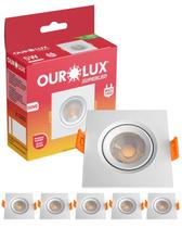 5 Spot Led Quadrado De Embutir Bivolt 5w Cor da Luz Quente 3000k Amarelada Ourolux 5 Spot Led Quadrado De Embutir Bivolt 5w Cor da Luz Quente 3000k Amarelada Ourolux