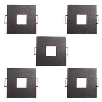5 Spot Mini Dicroica Olho de Moscou Quadrado Preto Alu48 5 Spot Mini Dicroica Olho de Moscou Quadrado Preto Alu48