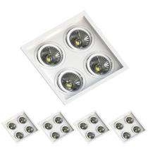 5 Spot Quadrado Quádruplo AR70 Branco Save Energy 5 Spot Quadrado Quádruplo AR70 Branco Save Energy