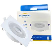 5 spot slim led embutir quadrado 110/220v bivolt 6w branco 6500k