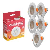 5 Spot Super Led 5w Redondo Direcionável Escritório Sanca 5 Spot Super Led 5w Redondo Direcionável Escritório Sanca