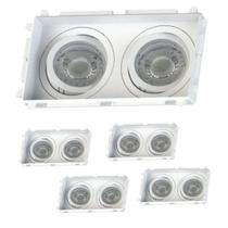 5 Spots Duplo de Embutir Par20 com Base E27 Save Energy