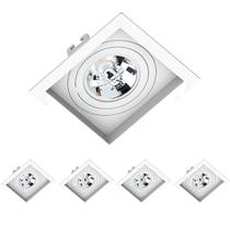 5 Spots Quadrado Embutir Recuado Ar111 Gu10 Save Energy 5 Spots Quadrado Embutir Recuado Ar111 Gu10 Save Energy