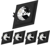 5 Spots Recuado Embutido Quadrado AR111 E27 Save Energy