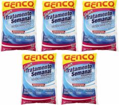 5 Super Tratamento Semanal Genco Para Piscina Oxigenco 400g 5 Super Tratamento Semanal Genco Para Piscina Oxigenco 400g