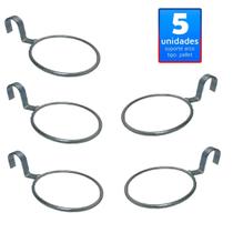 5 Suporte Anel Arco 13cm Encaixe Pallet, Treliça, Sem Vaso 5 Suporte Anel Arco 13cm Encaixe Pallet, Treliça, Sem Vaso