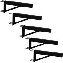 5 SUPORTES PIA PARAFUSAR BANCADA APARADOR 30 CM Preto 5 SUPORTES PIA PARAFUSAR BANCADA APARADOR 30 CM Preto