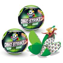 5 Surpresa Dino Strike Surpresa Mistério Lutando Dinos Colecionáveis por ZURU (2 Pack) Glow in The Dark