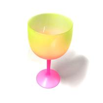 5 Taças De Gin Acrílico 450ml Bicolor