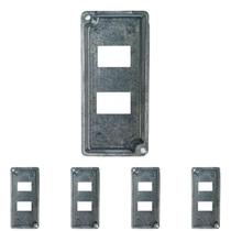 5 Tampa P/condulet 1 Polegada Múltiplo 2 Tomada Rj Sieg 5 Tampa P/condulet 1 Polegada Múltiplo 2 Tomada Rj Sieg