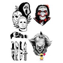 5 Tatuagens Temporaria Tema Terror