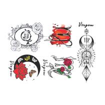 5 Tatuagens Temporárias Tema Signo Virgem