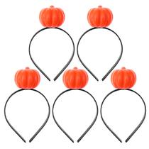 5 Tiaras no formato Abóbora para Festa a Fantasia Carnaval Halloween dia Bruxas