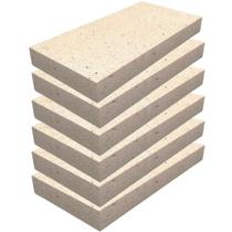 5 Tijolos Refratário Plaqueta Churrasqueira 23x11,4x2,5cm